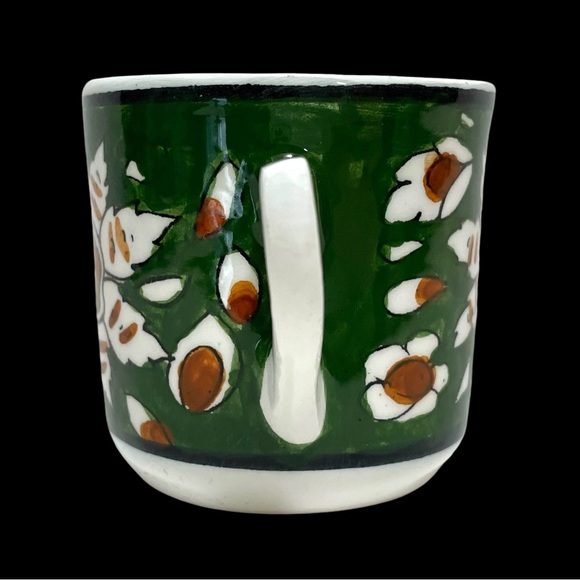 Vintage 1970s Tringatzis Pottery Rhodes Lindos Greece Handpainted Cup Saucer - Picture 8 of 10